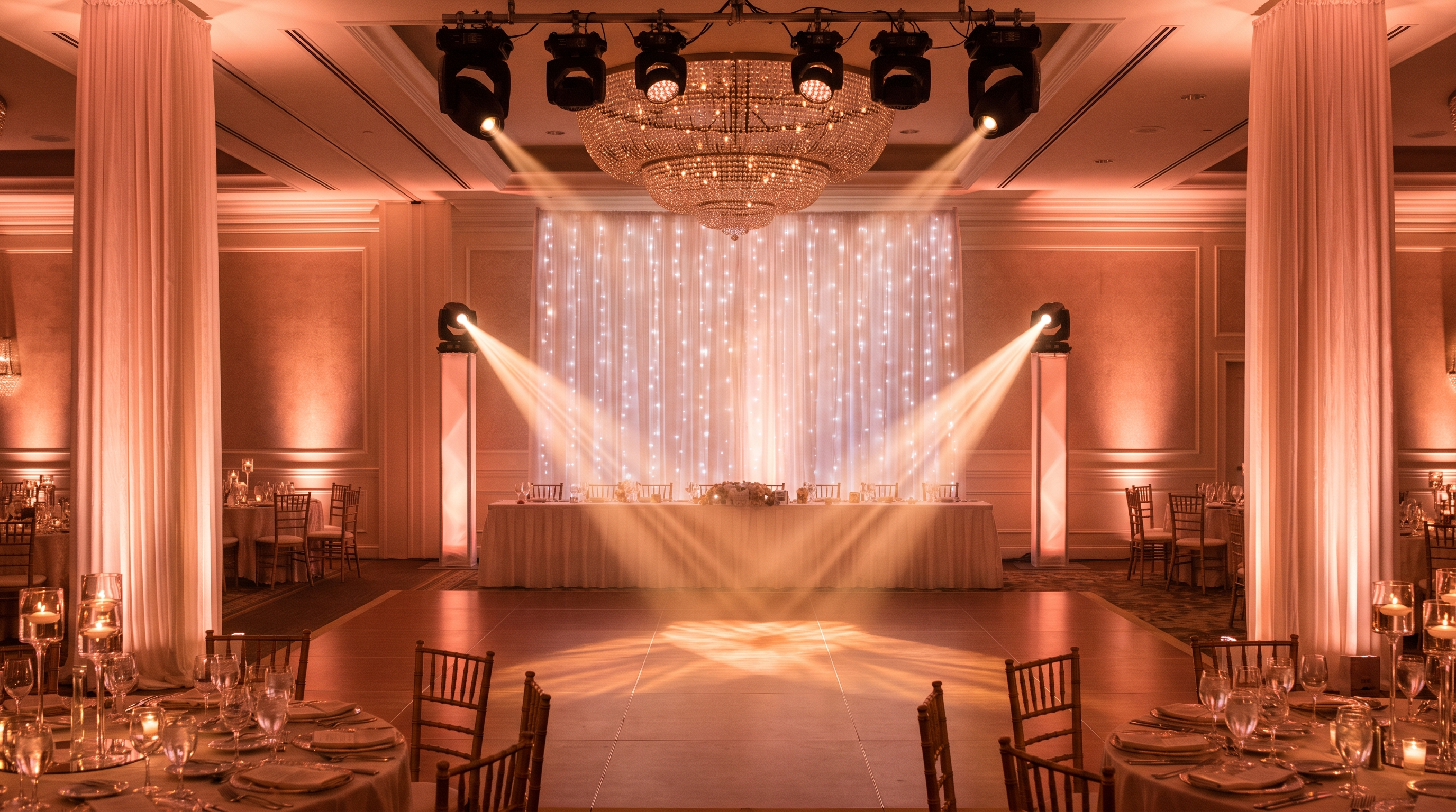 Wedding event lighting